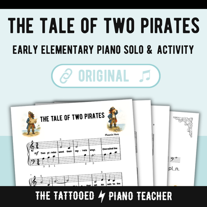 The Tale of Two Pirates - Early Elementary Fantasy Piano Solo Sheet Music