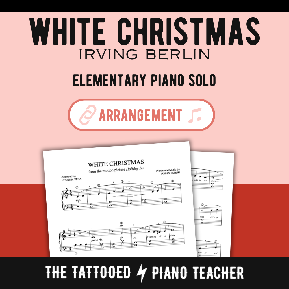 White Christmas [Elementary] by Irving Berlin - Piano Sheet Music