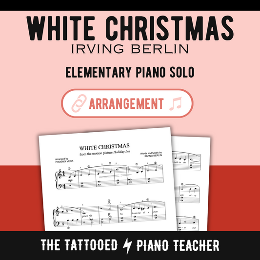 White Christmas [Elementary] by Irving Berlin - Piano Sheet Music